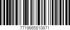 Código de barras (EAN, GTIN, SKU, ISBN): '7719665810871'