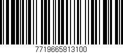 Código de barras (EAN, GTIN, SKU, ISBN): '7719665813100'