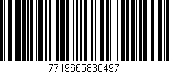Código de barras (EAN, GTIN, SKU, ISBN): '7719665830497'
