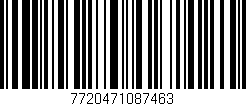 Código de barras (EAN, GTIN, SKU, ISBN): '7720471087463'