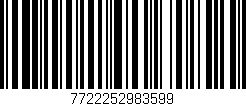 Código de barras (EAN, GTIN, SKU, ISBN): '7722252983599'