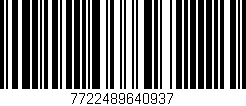 Código de barras (EAN, GTIN, SKU, ISBN): '7722489640937'