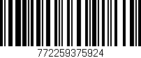 Código de barras (EAN, GTIN, SKU, ISBN): '772259375924'
