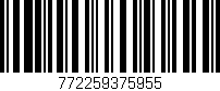 Código de barras (EAN, GTIN, SKU, ISBN): '772259375955'