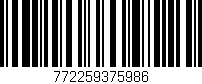 Código de barras (EAN, GTIN, SKU, ISBN): '772259375986'