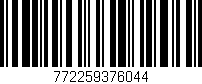 Código de barras (EAN, GTIN, SKU, ISBN): '772259376044'