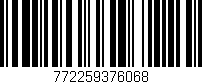 Código de barras (EAN, GTIN, SKU, ISBN): '772259376068'