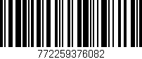 Código de barras (EAN, GTIN, SKU, ISBN): '772259376082'