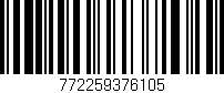 Código de barras (EAN, GTIN, SKU, ISBN): '772259376105'