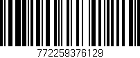 Código de barras (EAN, GTIN, SKU, ISBN): '772259376129'