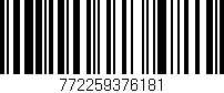 Código de barras (EAN, GTIN, SKU, ISBN): '772259376181'