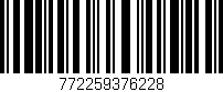 Código de barras (EAN, GTIN, SKU, ISBN): '772259376228'