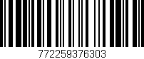 Código de barras (EAN, GTIN, SKU, ISBN): '772259376303'