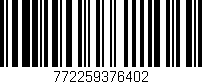 Código de barras (EAN, GTIN, SKU, ISBN): '772259376402'