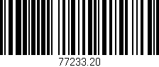 Código de barras (EAN, GTIN, SKU, ISBN): '77233.20'