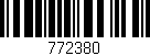 Código de barras (EAN, GTIN, SKU, ISBN): '772380'