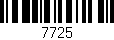 Código de barras (EAN, GTIN, SKU, ISBN): '7725'