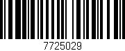 Código de barras (EAN, GTIN, SKU, ISBN): '7725029'