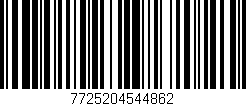 Código de barras (EAN, GTIN, SKU, ISBN): '7725204544862'
