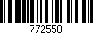 Código de barras (EAN, GTIN, SKU, ISBN): '772550'