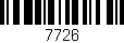 Código de barras (EAN, GTIN, SKU, ISBN): '7726'