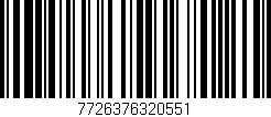 Código de barras (EAN, GTIN, SKU, ISBN): '7726376320551'