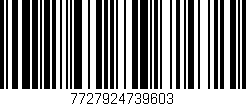 Código de barras (EAN, GTIN, SKU, ISBN): '7727924739603'