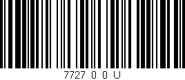 Código de barras (EAN, GTIN, SKU, ISBN): '7727_0_0_U'