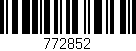Código de barras (EAN, GTIN, SKU, ISBN): '772852'