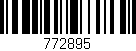 Código de barras (EAN, GTIN, SKU, ISBN): '772895'