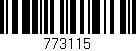 Código de barras (EAN, GTIN, SKU, ISBN): '773115'