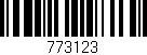 Código de barras (EAN, GTIN, SKU, ISBN): '773123'