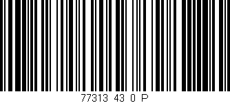 Código de barras (EAN, GTIN, SKU, ISBN): '77313_43_0_P'