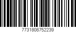 Código de barras (EAN, GTIN, SKU, ISBN): '7731806752239'