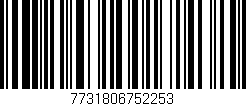 Código de barras (EAN, GTIN, SKU, ISBN): '7731806752253'