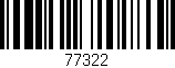 Código de barras (EAN, GTIN, SKU, ISBN): '77322'