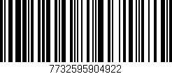 Código de barras (EAN, GTIN, SKU, ISBN): '7732595904922'