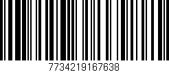 Código de barras (EAN, GTIN, SKU, ISBN): '7734219167638'