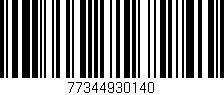 Código de barras (EAN, GTIN, SKU, ISBN): '77344930140'
