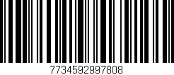 Código de barras (EAN, GTIN, SKU, ISBN): '7734592997808'