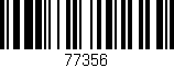 Código de barras (EAN, GTIN, SKU, ISBN): '77356'