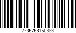 Código de barras (EAN, GTIN, SKU, ISBN): '7735756150398'