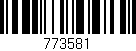 Código de barras (EAN, GTIN, SKU, ISBN): '773581'