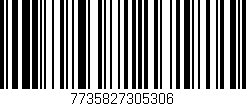 Código de barras (EAN, GTIN, SKU, ISBN): '7735827305306'
