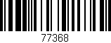 Código de barras (EAN, GTIN, SKU, ISBN): '77368'