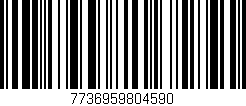 Código de barras (EAN, GTIN, SKU, ISBN): '7736959804590'