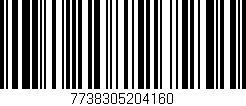 Código de barras (EAN, GTIN, SKU, ISBN): '7738305204160'