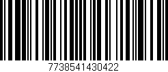 Código de barras (EAN, GTIN, SKU, ISBN): '7738541430422'