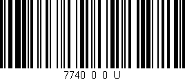 Código de barras (EAN, GTIN, SKU, ISBN): '7740_0_0_U'