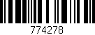 Código de barras (EAN, GTIN, SKU, ISBN): '774278'